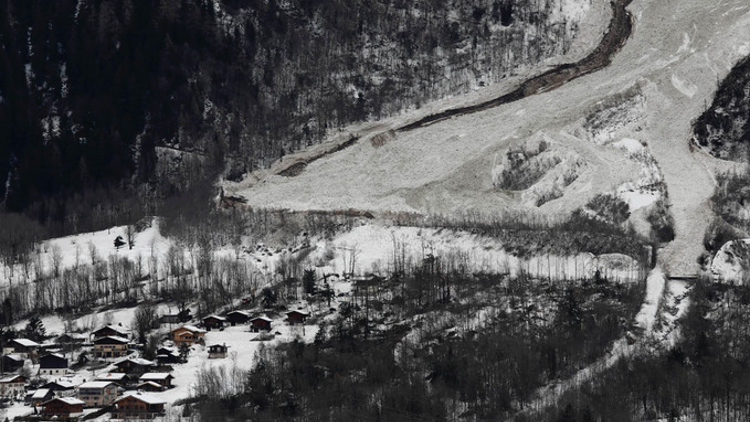 Avalanche du Bourgeat aux houches le 10/01/2018 - Source IRMA Grenoble / Sébastien Gominet